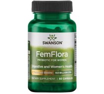 SWANSON Femflora Probiotic for Women 9.8 Billion Cfu 60 Vegan Caps uztura bagātinātājs