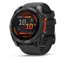 GARMIN Fenix 8 51 mm, AMOLED, Slate Gray with Black Silicone Band sporta pulkstenis