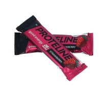 PROTELINE Proteīna batoniņš ar zemeņu garšu un konditorejas glazūru (40g) sporta uzturs