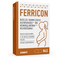ICONFIT Ferricon - Komplekss grūtniecēm ar dzelzi, N45 uztura bagātinātājs