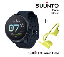 SUUNTO Race, Midnight + Suunto Sonic Lime sporta pulkstenis