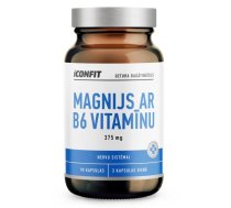 ICONFIT Magnesium with B6 Vitamin, 375mg, N90 uztura bagātinātājs