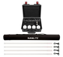 NANLITE Komplekts Pavotube T8-7X-4 Light kit  & Pavobulb 10C 4 Bulb LED komplekts