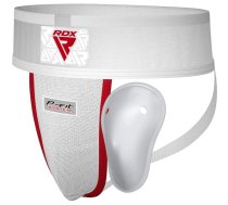 RDX H1 Groin Guard support with Gel Cup, White, S