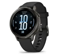 GARMIN Venu 4 - 41mm, Slate with Black Silicone Band sporta pulkstenis
