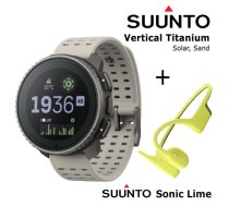 SUUNTO Vertical, Titanium Solar Sand + Suunto Sonic Lime sporta pulkstenis