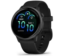 GARMIN Vivoactive 6, Black with Silicone Band sporta pulkstenis