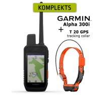 GARMIN Alpha 300i InReach® + T20 Collar, Advanced GPS Dog Tracking and Training elektriskā siksna ar pulti