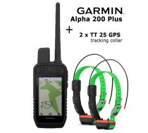 GARMIN Alpha 300 Handheld + 2 x TT 25 Collar, Advanced GPS Tracking and Training elektriskā siksna ar pulti