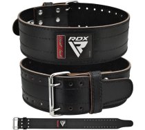 RDX RD1 4 Powerlifting Leather Gym Belt, Black, M josta (RDX jostaa)