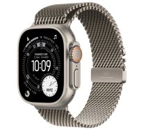 APPLE Watch Ultra 3 GPS + Cellular 49mm Natural Titanium Case with Natural Titanium Milanese, M sporta pulkstenis