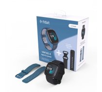 FITBIT Versa 4 Smart watch (EU Bundle), NFC, GPS, Black/Graphite sporta pulkstenis