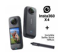 INSTA360 X4 8K 360 Camera + Selfie Stick 109 cm sporta kamera