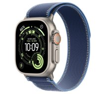 APPLE Watch Ultra 3 GPS + Cellular 49mm Natural Titanium Case / Blue/Bright Blue Trail Loop S/M sporta pulkstenis