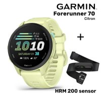 GARMIN Forerunner 70, Citron + HRM 200 Sensor sporta pulkstenis