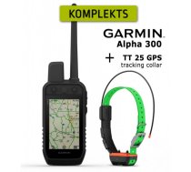 GARMIN Alpha 300 Handheld + TT 25 Collar, Advanced GPS Tracking and Training elektriskā siksna ar pulti