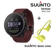 SUUNTO SUUNTO Vertical, Black Ruby + Suunto Sonic Lime sporta pulkstenis