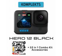 GOPRO HERO12 Black + 53 in 1 Combo Kit Accessories sporta kamera