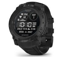 GARMIN Instinct 3 - 50 mm, Solar, Tactical Edition, Black with Black Band sporta pulkstenis