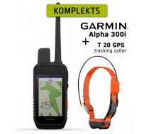GARMIN Alpha 300i InReach® +  T20 Collar, Advanced GPS Dog Tracking and Training elektriskā siksna ar pulti