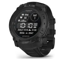GARMIN Instinct 3 - 50 mm, Solar, Tactical Edition, Black with Black Band sporta pulkstenis