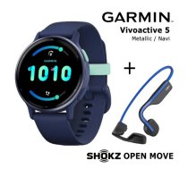 GARMIN Vivoactive 5 Navy + Shokz Open Move Blue sporta pulkstenis