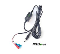 NITEforce 2,4 m akumulatora kabelis ar sprieguma reduktoru 18V-12V > 6V meža kameru aksesuārs