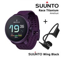 SUUNTO Race, Titanium Amethyst + Suunto Wing Black sporta pulkstenis