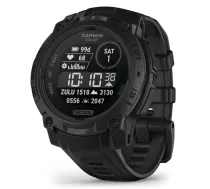 GARMIN Instinct 3 - 45 mm, Solar, Tactical Edition, Black with Black Band sporta pulkstenis