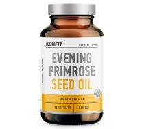 ICONFIT Softgel Evening Primrose Seed Oil N90 BALT uztura bagātinātājs