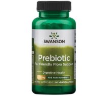 SWANSON Prebiotic for Friendly Flora Support - scfos fromnutraflora 375 mg 60 Vegan Caps uztura bagātinātājs