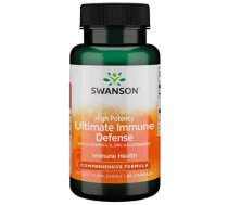 SWANSON High Potency Ultimate Immune Defense with C, D, Zinc & Elderberry 60 Caps uztura bagātinātājs