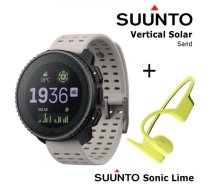 SUUNTO Vertical Solar, Sand + Suunto Sonic Lime sporta pulkstenis