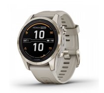 GARMIN fēnix 7S Pro Sapphire Solar, Soft Gold Stainless Steel with Light Sand Band sporta pulkstenis