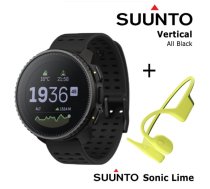 SUUNTO Vertical, All Black + Suunto Sonic Lime sporta pulkstenis