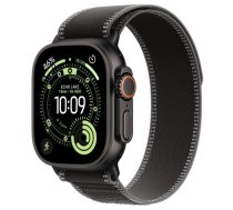 APPLE Watch Ultra 3 GPS + Cellular 49mm Black Titanium Case with Black/Charcoal Trail Loop - M/L sporta pulkstenis