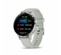 GARMIN Venu 3S, Sage Gray + Passivated sporta pulkstenis