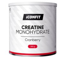 ICONFIT Micronised Creatine Monohydrate, Cranberry, 300g sporta uzturs