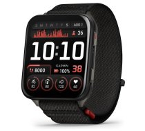GARMIN Venu X1, Black with Slate Titanium Caseback and Black ComfortFit Nylon Band sporta pulkstenis