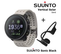 SUUNTO Vertical Solar, Sand + Suunto Sonic Black sporta pulkstenis