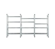 Metāla plauktu komplekts 1972x3600x500 mm, 3 sekcijas, 12 plaukti