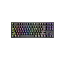 GENESIS Klaviatūra Genesis Thor 404 Gateron Yellow Pro. melna