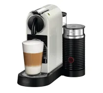 NESPRESSO Kapsulu kafijas automāts Nespresso Citiz & Aeroccino EN267.WAE, balta krās.
