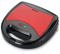 BROCK Brock SSM 2003 RD 3 in 1 Sandwich/Waffle Maker And Grill 750W, Black/Red