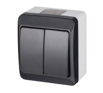 Slēdzis Elektro-Plast Hermes 0332-07 Switch White-Anthracite