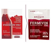 Fermentācijas piedeva, uztura vīna raugs Biowin DRVR5-400350, sarkana krās.