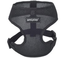 Regulējamas krūšu siksnas Amiplay Air, melna krās., 250 - 400 mm x 23 mm, 25-40