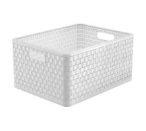 Uzglabāšanas kaste, paredzēts uzglabāšanai Rotho 11668, 28 l, balta krās.-,krāsa-dizains tiek izvēlēts nejauši,, 43 x 33 x 21.5