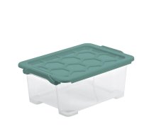 Uzglabāšanas kaste ar vāku, pārtikai-paredzēts uzglabāšanai-rotaļlietām Rotho, 11 l, caurspīdīga krās., 38.7 x 27.9 x 15.8 cm