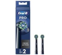 Elektriskās zobu birstes galviņa Oral-B EB50-4 Cross Action Pro, melna, 4 gab.